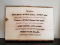 Woodburned Shema Wall Art | Hebrew Jewish Prayer